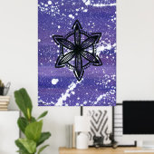 Crown Chakra - Dots One Poster (Heimbüro)