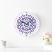 Crown Chakra Energy Wall Clock Große Wanduhr (Zuhause)