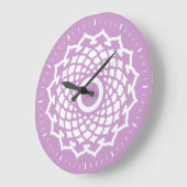 Crown Chakra Energy Wall Clock Große Wanduhr (Winkel)