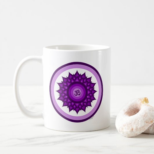 Crown Chakra Kaffeetasse (Mit Donut)