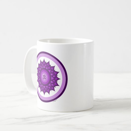 Crown Chakra Kaffeetasse (Vorderseite Links)