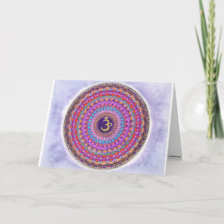 Crown Chakra Mandala Grußkarte Karte