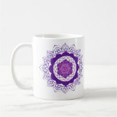 Crown Chakra Mandala - Sahasrara mit Om Kaffeetasse (Links)