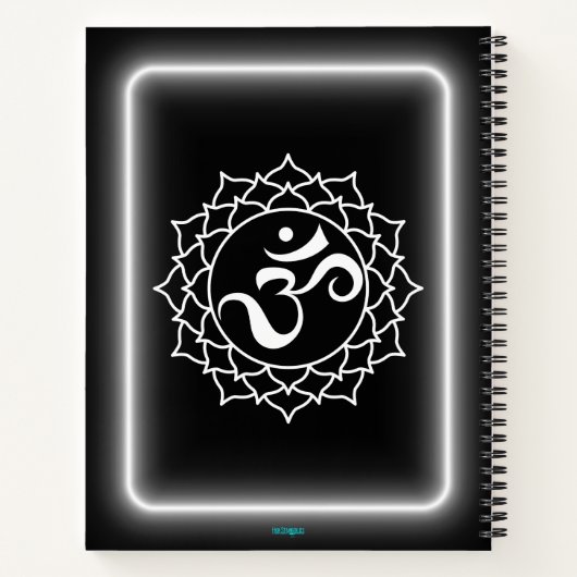 Crown Chakra Notebook Journal Notizblock (Rückseite)