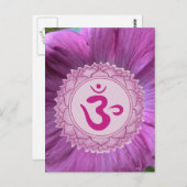 Crown chakra Postcard Postkarte (Vorne/Hinten)