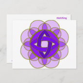 "Crown Chakra" Postkarte (Vorne/Hinten)