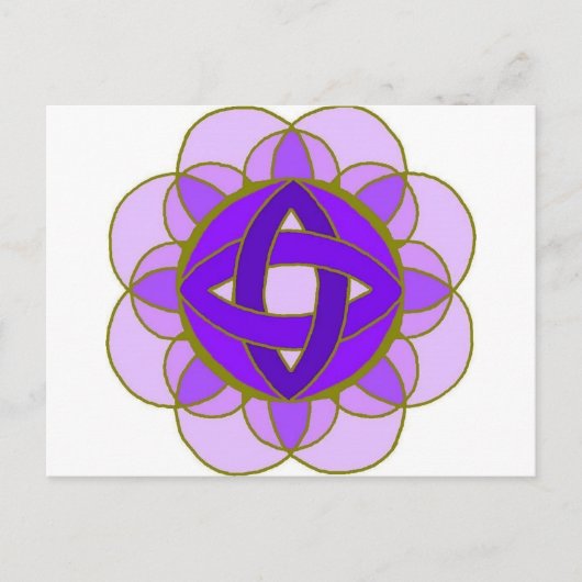 "Crown Chakra" Postkarte (Vorderseite)