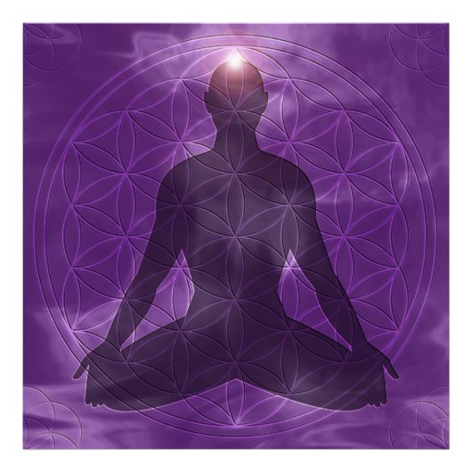 Crown Chakra Sahasrara Fotodruck (Vorne)