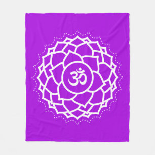 Crown Chakra   Sahasrara   Lila   Meditation Fleecedecke
