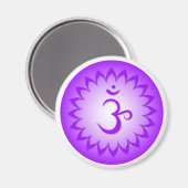 Crown Chakra - Sahasrara Magnet (Vorderseite/Rückseite)
