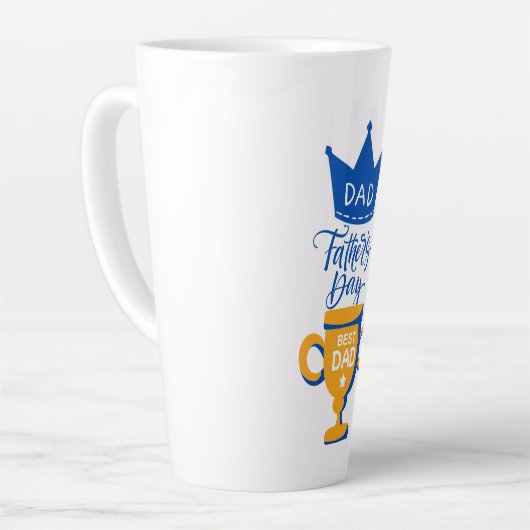 🎖️ Crown & Champion Trophy - Stilvoller Vater Milchtasse (Linke Ecke)