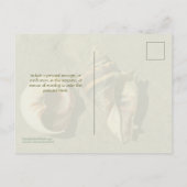 Crown Conch verschlägt in der Natur Postkarte (Rückseite)