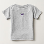 Crown Customizable Säugling Bio Strampler (Lila) (Rückseite)