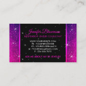 Crown Diamond Lila Visitenkarte (Rückseite)