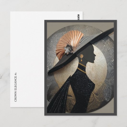 CROWN ELEGANCE #1 POSTKARTE (Vorne/Hinten)