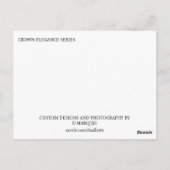 CROWN ELEGANCE #4 POSTKARTE (Rückseite)