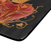 Crown Filigree Heart Cutting Board Schneidebrett (Ecke)