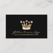 Crown Gold Sparkle Zubehör Visitenkarte (Vorderseite)