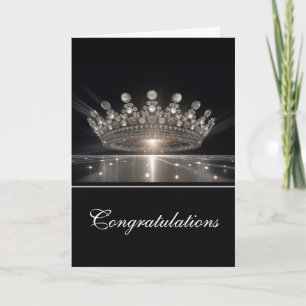 Crown Greeting Card Glückwunschs Karte