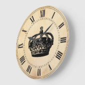 Crown Große Wanduhr (Winkel)