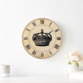 Crown Große Wanduhr (Zuhause)