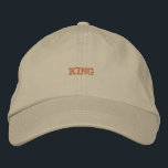 Crown Hat sich selbst mit Khaki King einstellbare  Bestickte Baseballkappe<br><div class="desc">Khaki King Cap: Machen Sie eine subtile Aussage mit dieser khaki Baumwollkappe mit "King" bestickt auf der Vorderseite. Das verstellbare Gurtband sorgt für eine individuelle Passform für den Komfort des ganzen Tages.</div>