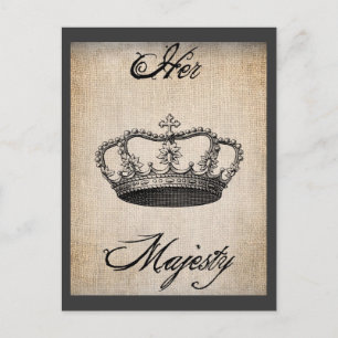 Crown_Her Majestät Postcard Postkarte
