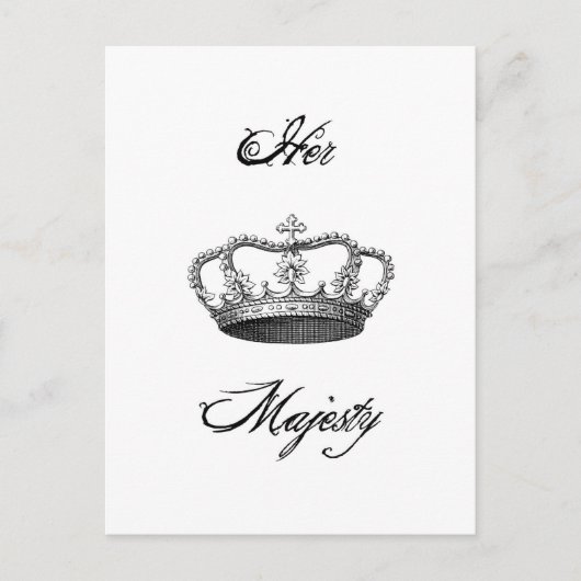 Crown_Her Majestät Postcard Postkarte (Vorderseite)