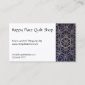 Crown Jewels Quilt Voll anpassbare Biz Cards Visitenkarte (Vorderseite)