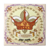 Crown King Grandpa Fliese (Vorderseite)