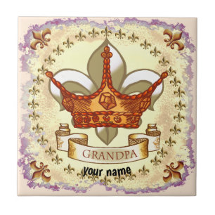 Crown King Grandpa Fliese