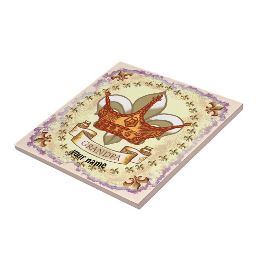 Crown King Grandpa Fliese (Seite)