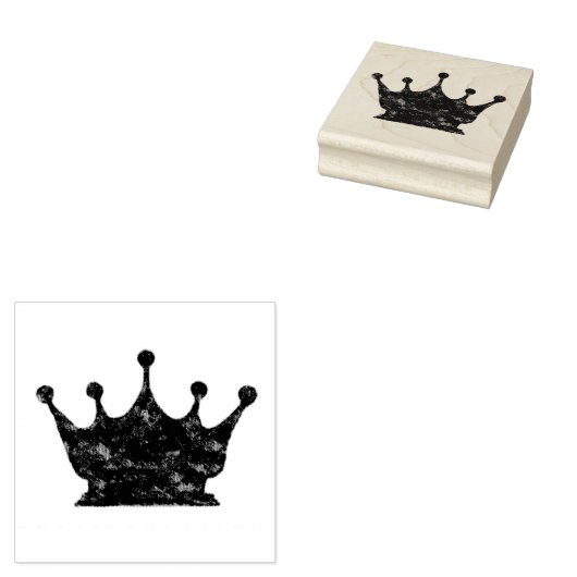 Crown King Queen Gummistempel (Stempel)
