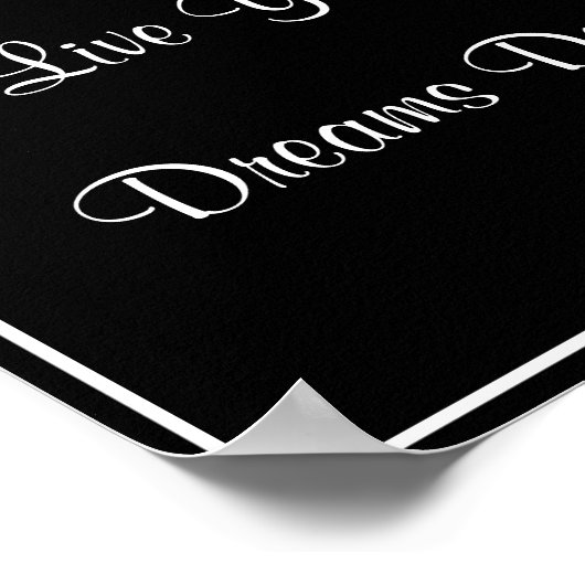 Crown Live Your Dreams Poster (Ecke)