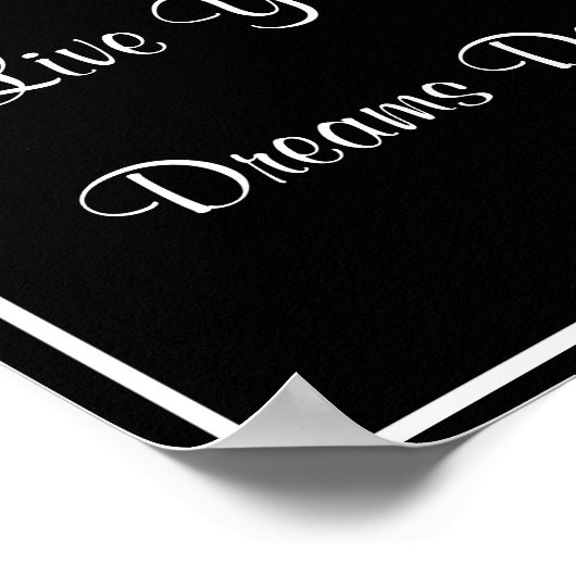 Crown Live Your Dreams Poster (Ecke)