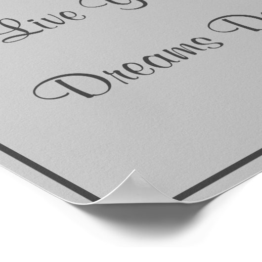 Crown Live Your Dreams Poster (Ecke)