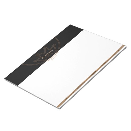 Crown Logo 11" x 8,5" Notepad Notizblock (angewinkelt)