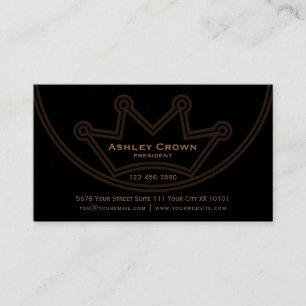 Crown Logo Business Card Visitenkarte