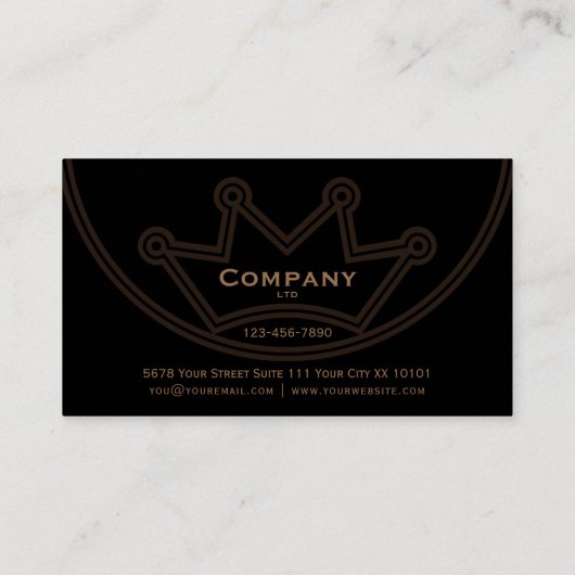 Crown Logo Visitenkarte (Rückseite)