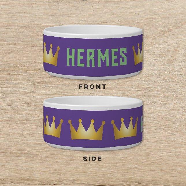 Crown Mardi Gras Dog Cat Pet Napf (Von Creator hochgeladen)