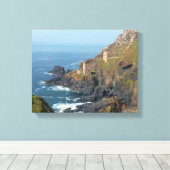 Crown Mines Botallack Cornwall England Leinwanddruck (Insitu (Holzboden))