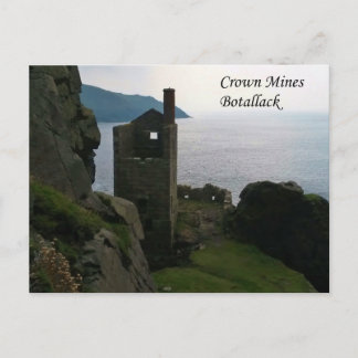 Crown Mines Botallack Cornwall England Postkarte