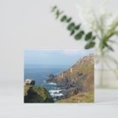 Crown Mines Botallack Cornwall England Postkarte (Stehend Vorderseite)