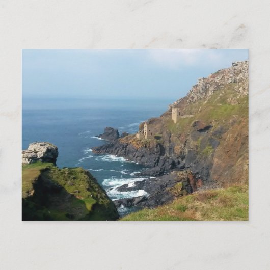 Crown Mines Botallack Cornwall England Postkarte (Vorderseite)