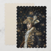 Crown Napoleon - Flacheinladung 12,7 cm x 17,8 cm Einladung (Vorne/Hinten)