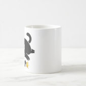 Crown NOPE Schwarze Katze Lustig für Katzenliebhab Kaffeetasse (Mittel)