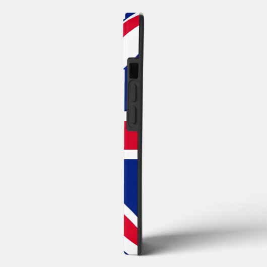 Crown on Patriotic British Union Jack Flag Case Ma (Rückseite / Links)