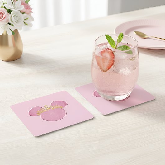 Crown Paper Coaster Rechteckiger Pappuntersetzer
