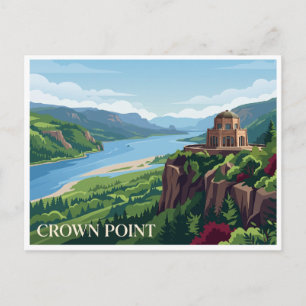 Crown Point State Scenic Corridor Corbett Oregon Postkarte