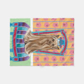 Crown Princess Yorkie Fleecedecke (Vorderseite (Horizontal))